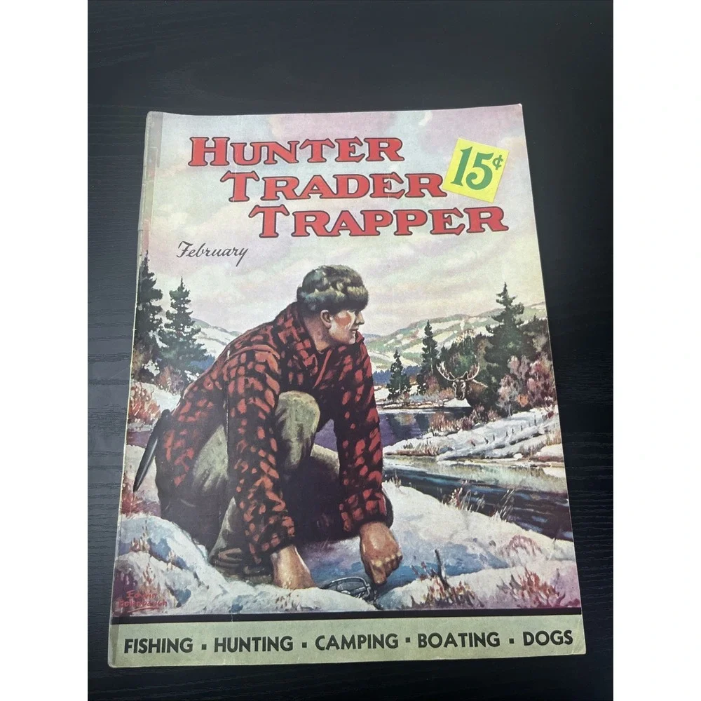 Hunter Trader Trapper February 1937 Vintage Hunting Trapping Magazine‎